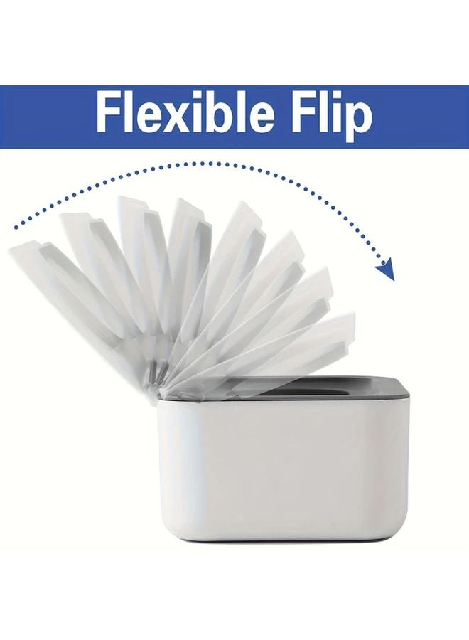 Grey Refillable Wet Wipes Dispenser For Adults Easy Single Hand Operation Non Slip Base - Image 2